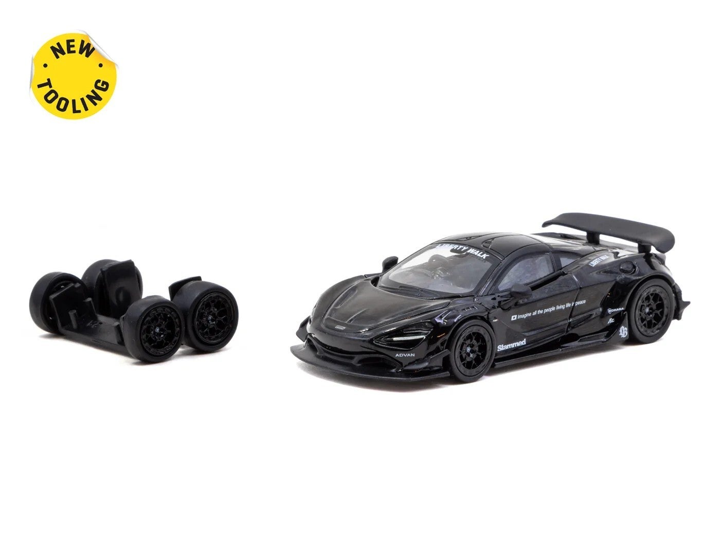 Tarmac Works 1/64 - McLaren 720S LB-Works Black Tar174