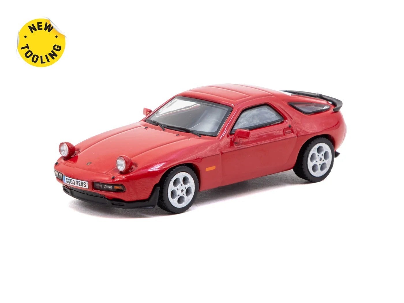 Tarmac Works 1/64 - Porsche 928 S Red GEOPEND GEEN CHASE Tar176