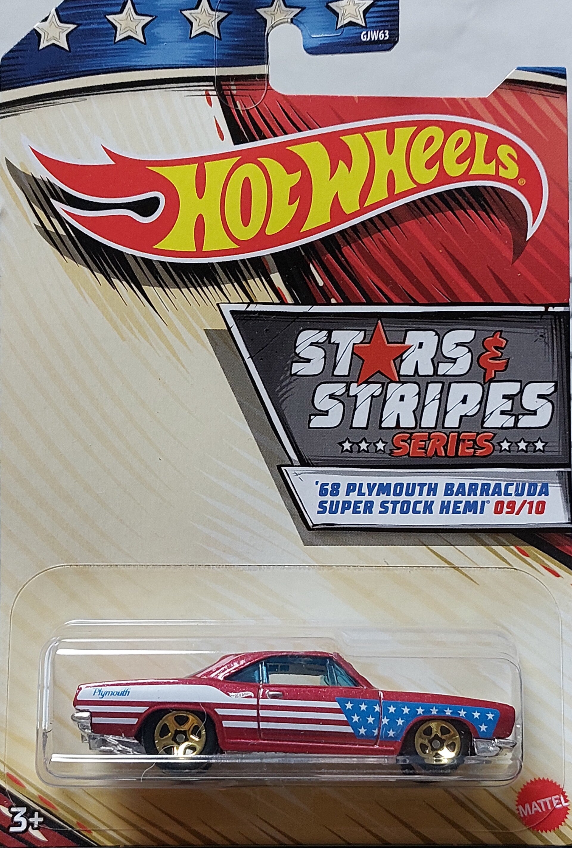Hotwheels Stars en Stripes '68 Plymouth Barracuda
