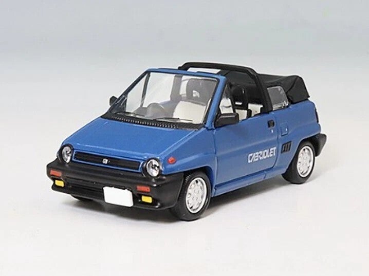 Tomytec 1/64 - Honda City cabriolet 1984 Blue Tom04