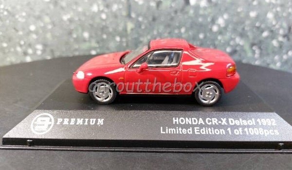 Triple9 1:43 - Honda CR-X Delsol 1992 rood TR033
