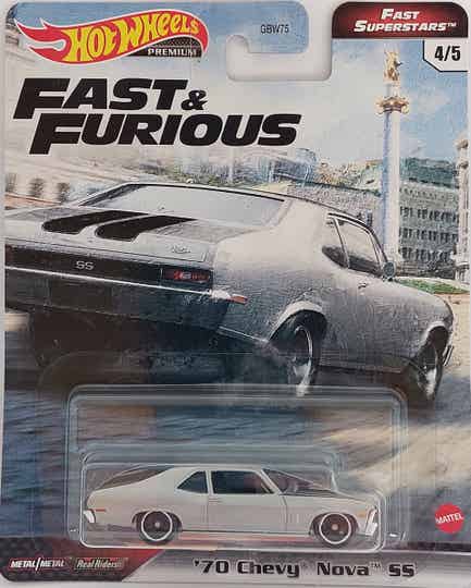 Hotwheels F&F Fast Superstars '70 Chevy Nova SS