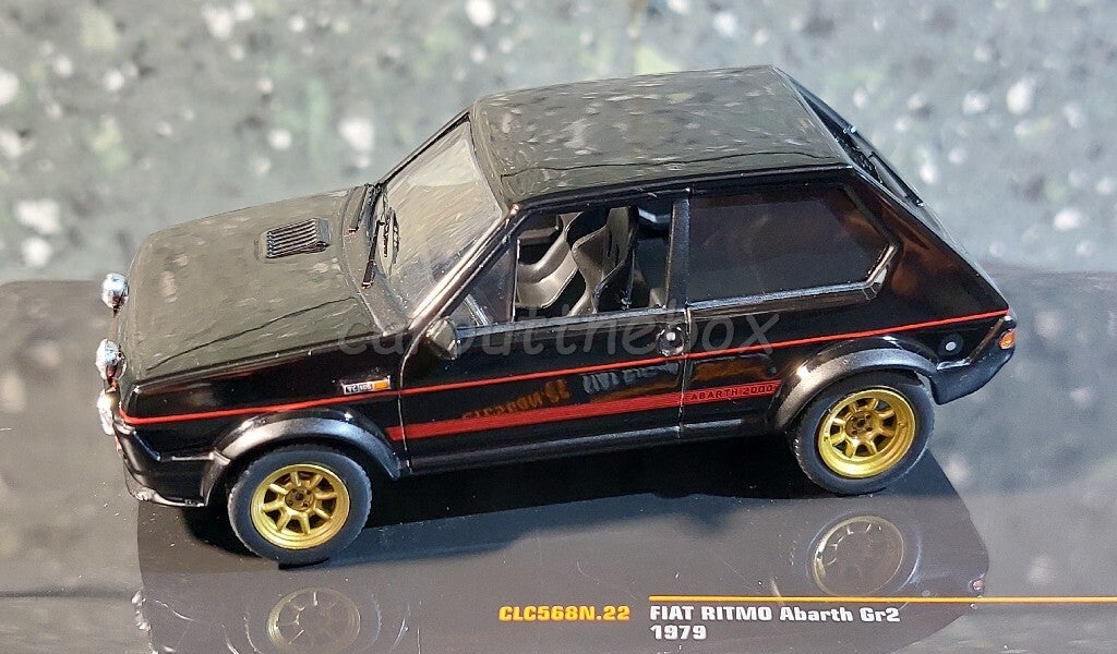 Ixo auto 1:43 - Fiat Ritmo Abarth Gr2 1979 Black V1069