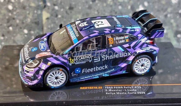 Ixo sport 1:43 - Ford Puma Rally1 #13 Rally Monte-Carlo 2026 V1285