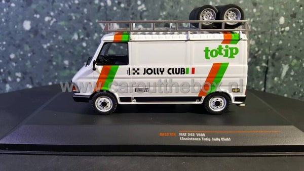Ixo sport 1:43 - Fiat 242 1985 Service van TOTIP JOLLY CLUB V278