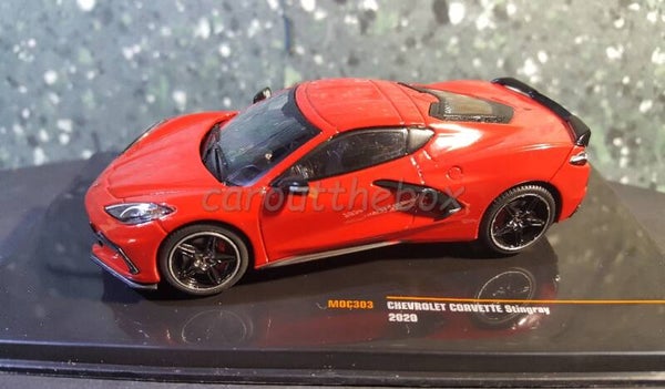 Ixo auto 1:43 - Corvette C8 2020 rood V572