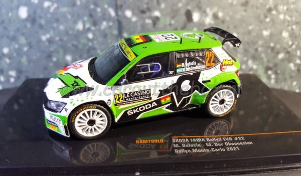 Ixo sport 1:43 - Skoda Fabia rally2 evo #22 Rally Monte Carlo 2021 V595