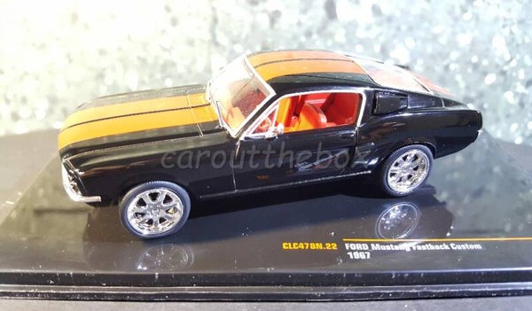 Ixo auto 1:43 - Ford Mustang Fastback custom 1967 zwart V866