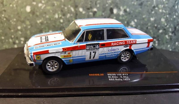 Ixo sport 1:43 - Volvo 142 #17 1972 wit V880