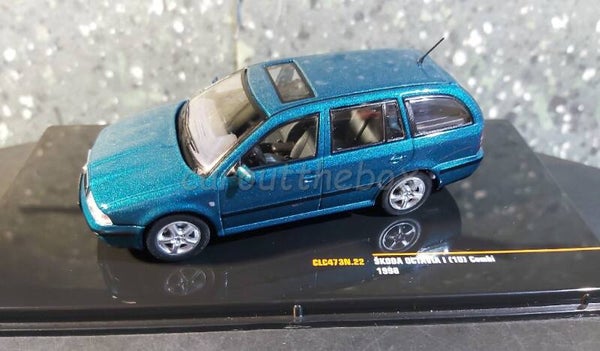 Ixo auto 1:43 - Skoda Octavia I blauw V891