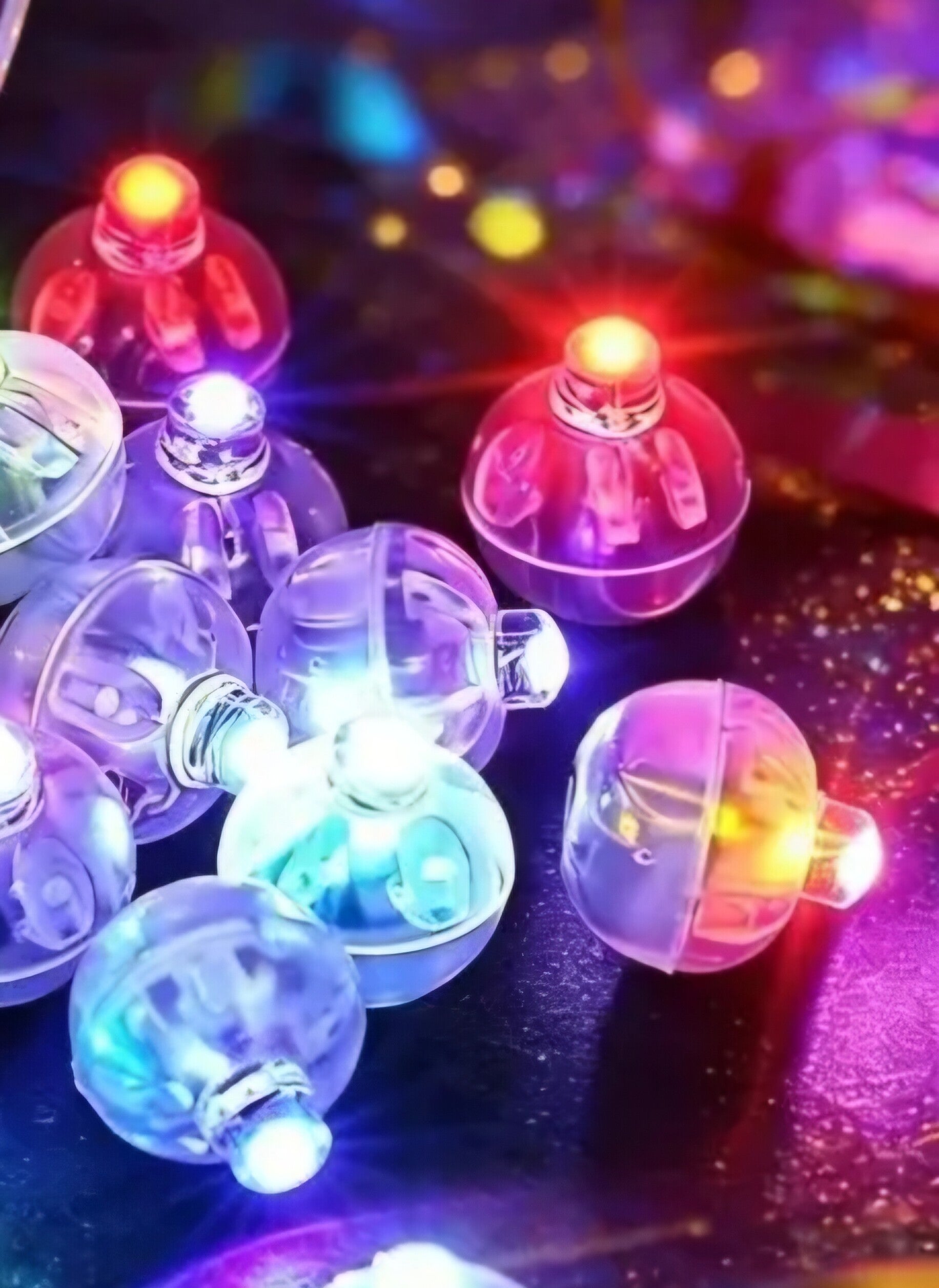 Gekleurde lichtbolletjes