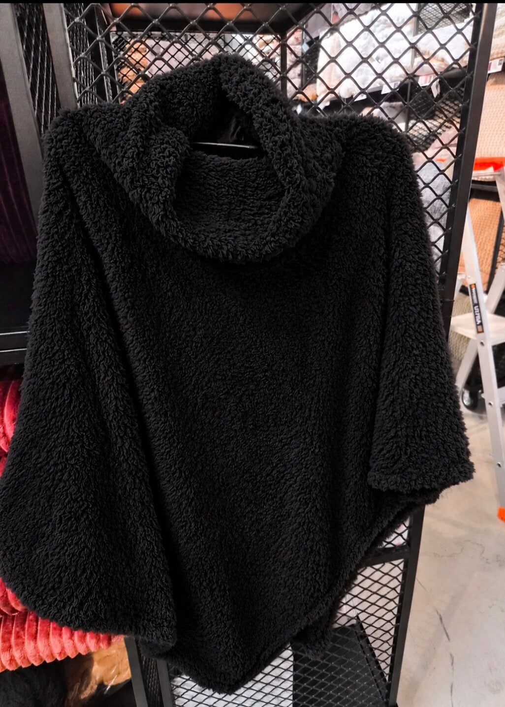 Poncho: zwart