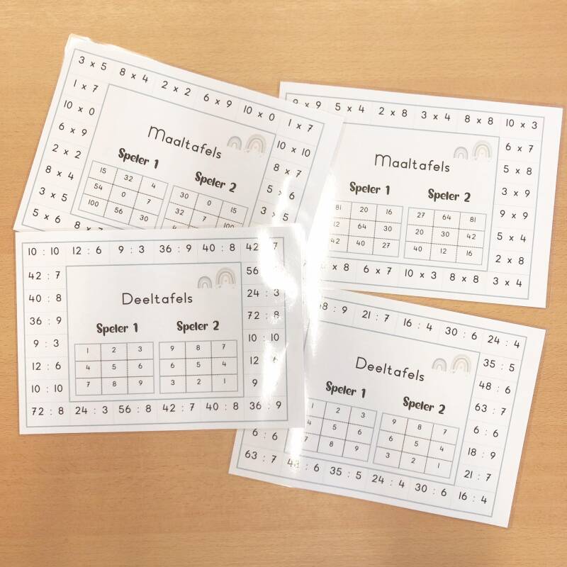 juf isis, vierde leerjaar, lager onderwijs, spelend leren, spelend rekenen, bingo maaltafels, maaltafels oefenen, deeltafels oefenen, bingo deeltafels