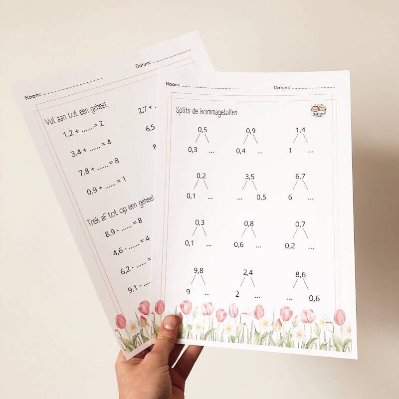 juf isis, vierde leerjaar, lager onderwijs, spelend leren, kwartet kommagetallen, spelend rekenen