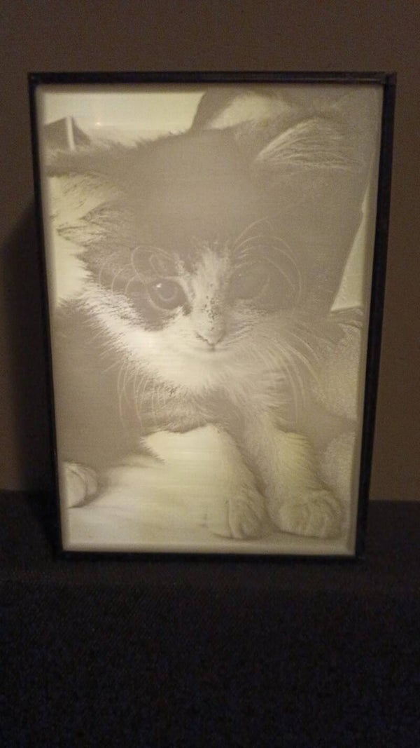 lithofaan foto met verlichting