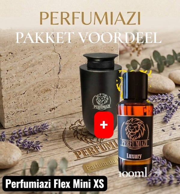 STARTPACK!! PERFUMIAZI FLEX MINI XS + 100ML GEUROLIE!