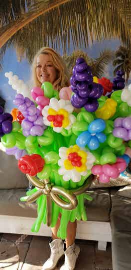 Boeket 024 XXL Ballon boeket 35 bloemen