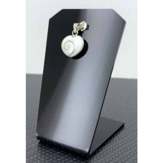 collier Argent Oeil de Sainte Lucie - Coeur