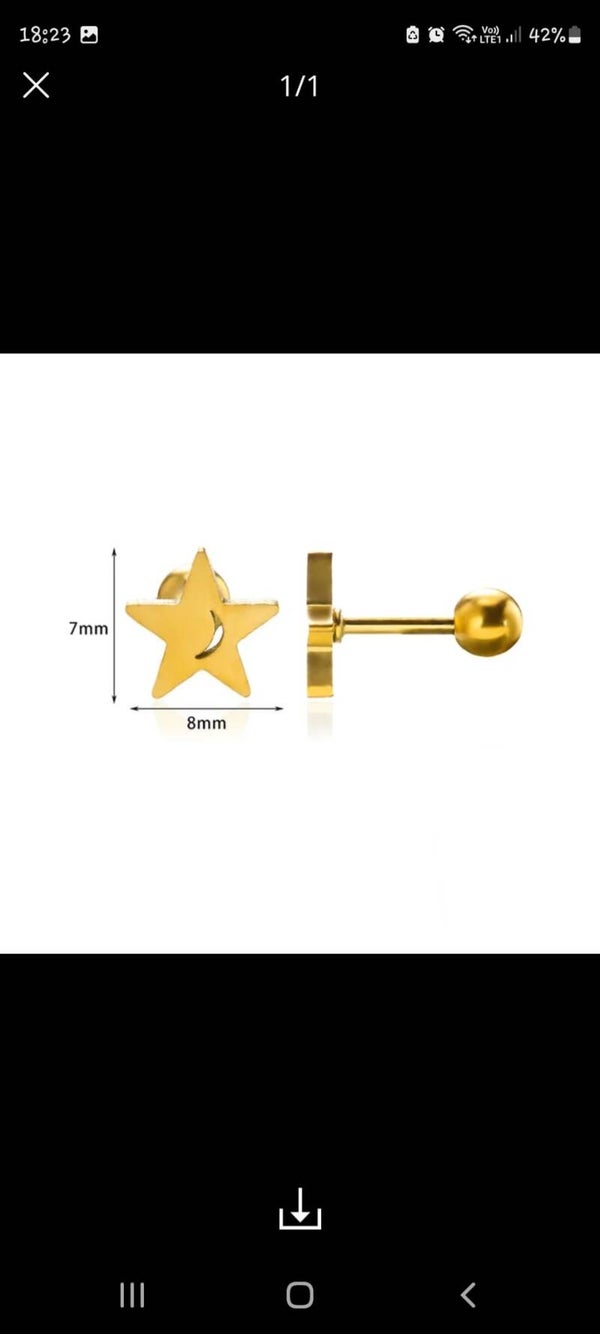 Boucles D'Oreilles " Star"