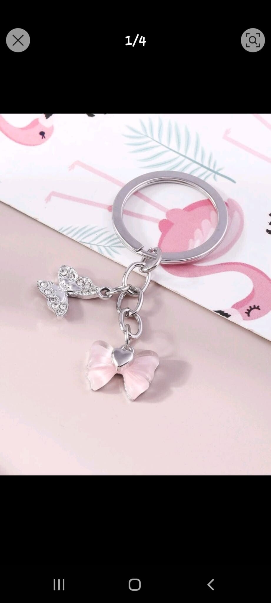 Porte Clés - Noeud + Papillon