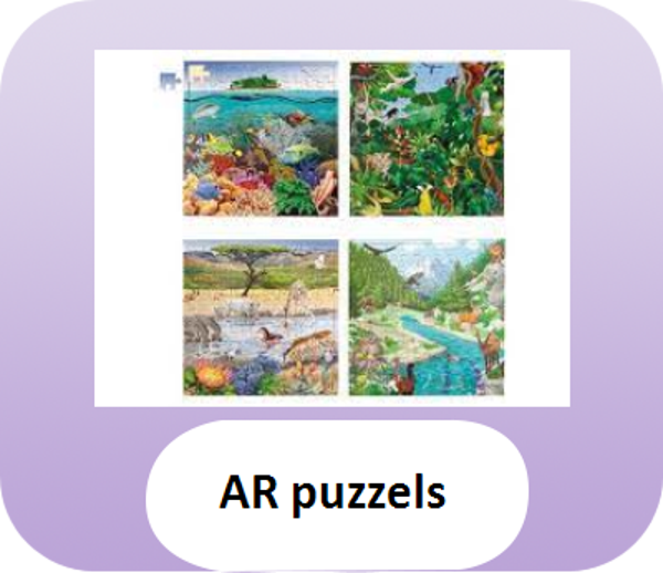 AR puzzels landschappen Periode 4