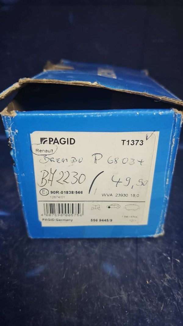 PAGID T1373 BREMSBELAGSSATZ