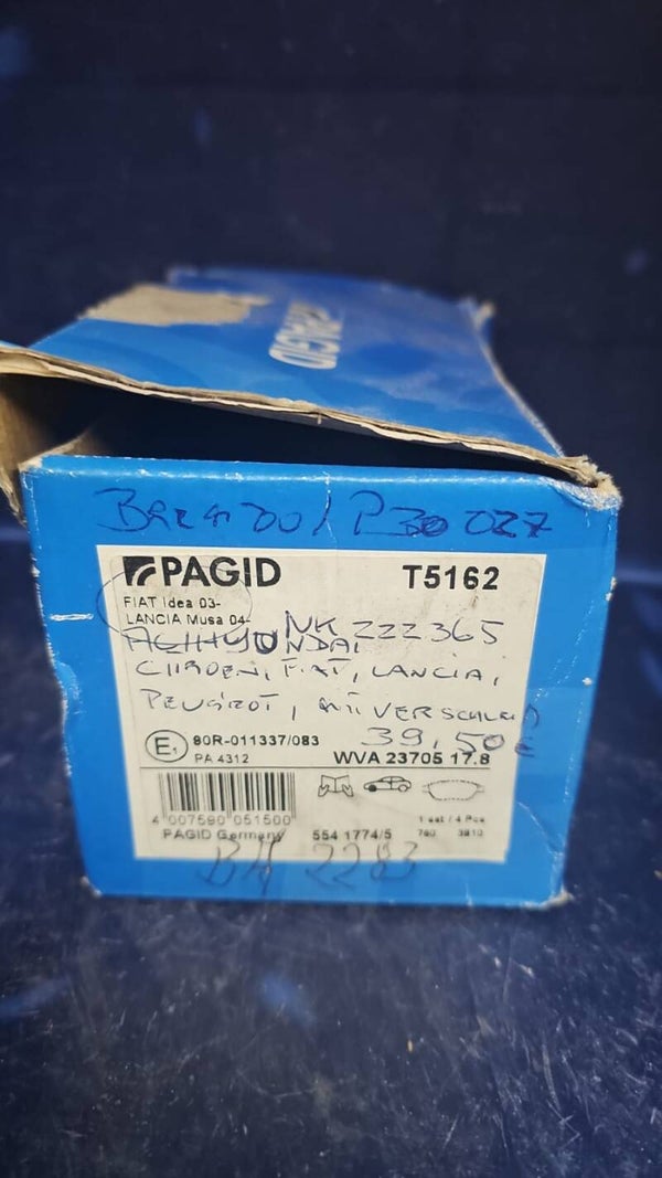 PAGID T5162 BREMSBELAGSSATZ