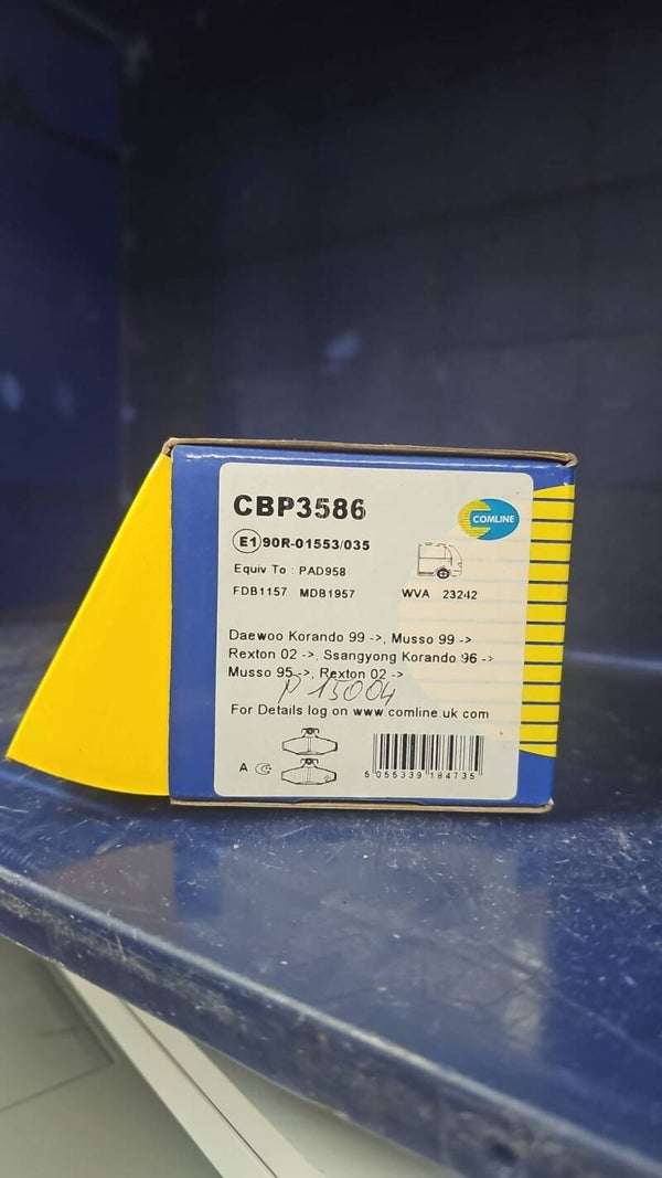 COMLINE:	CBP3586 BREMSBELAGSATZ