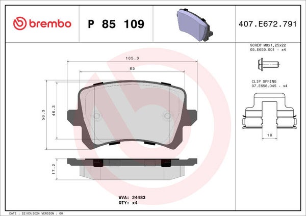 BREMBO P 85 109