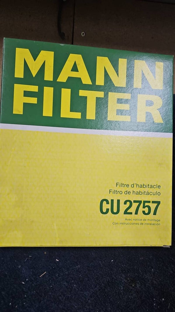 Luftfilter CU2757 GENERAL MOTORS:	1 808 612 90520549 90559549 93182436 OPEL:	1802422 1808612 6808611