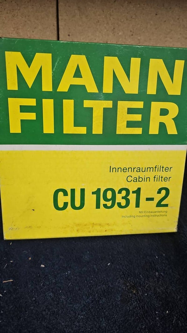 Luftfilter CU1931-2  RENAULT:	60 25 370 624