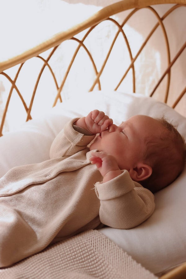 Newborn boxpakje gebreid - beige maat 50/56