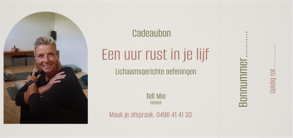 Een uur rust in je lijf · cadeaubon