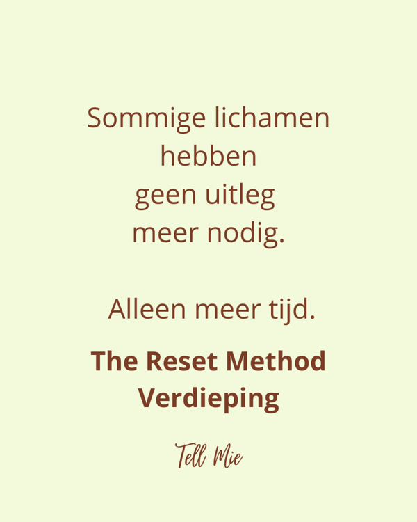 Reset Method Verdieping