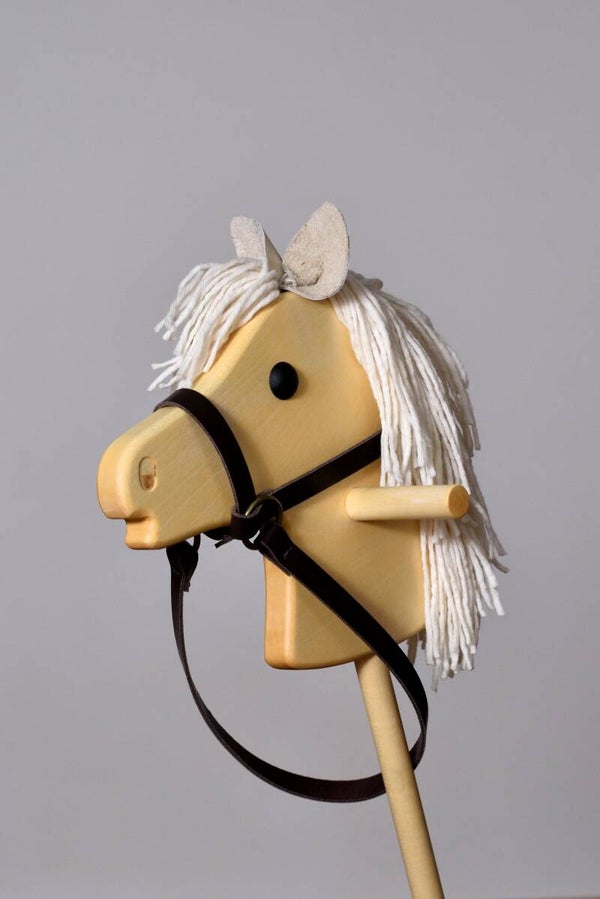 Steckenpferd Fohlen Ahorn - 80cm - Mähne weiß