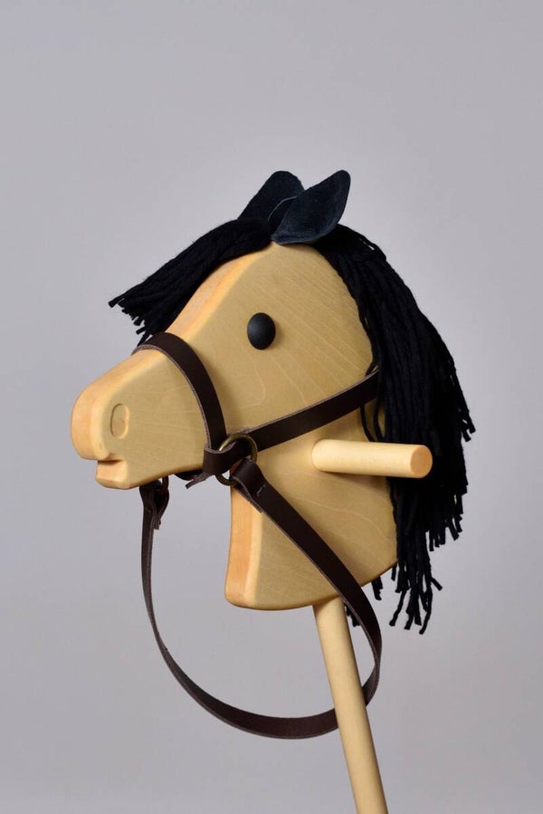 Steckenpferd Fohlen Ahorn - 80cm - Mähne schwarz