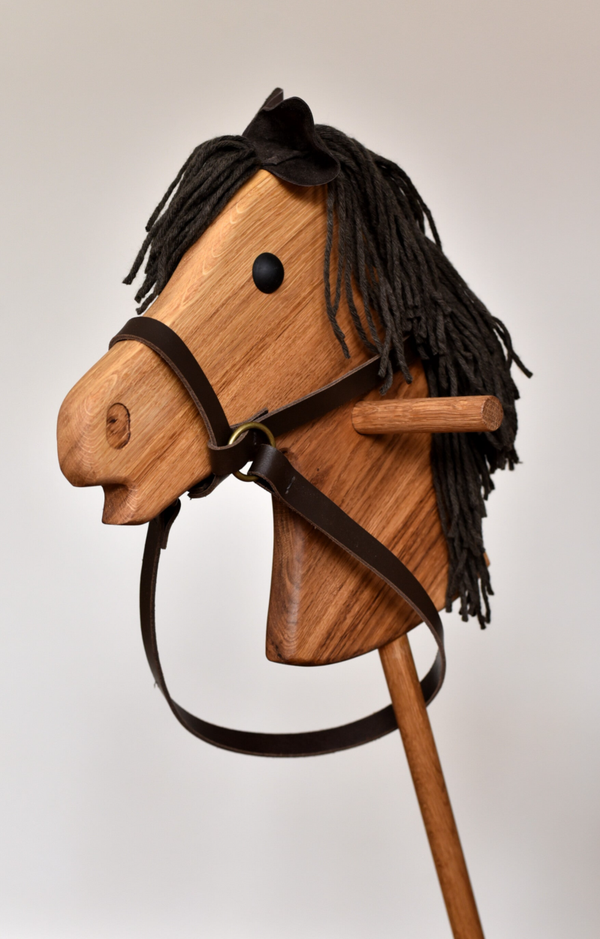 Steckenpferd Eiche - 100cm - Mähne braun