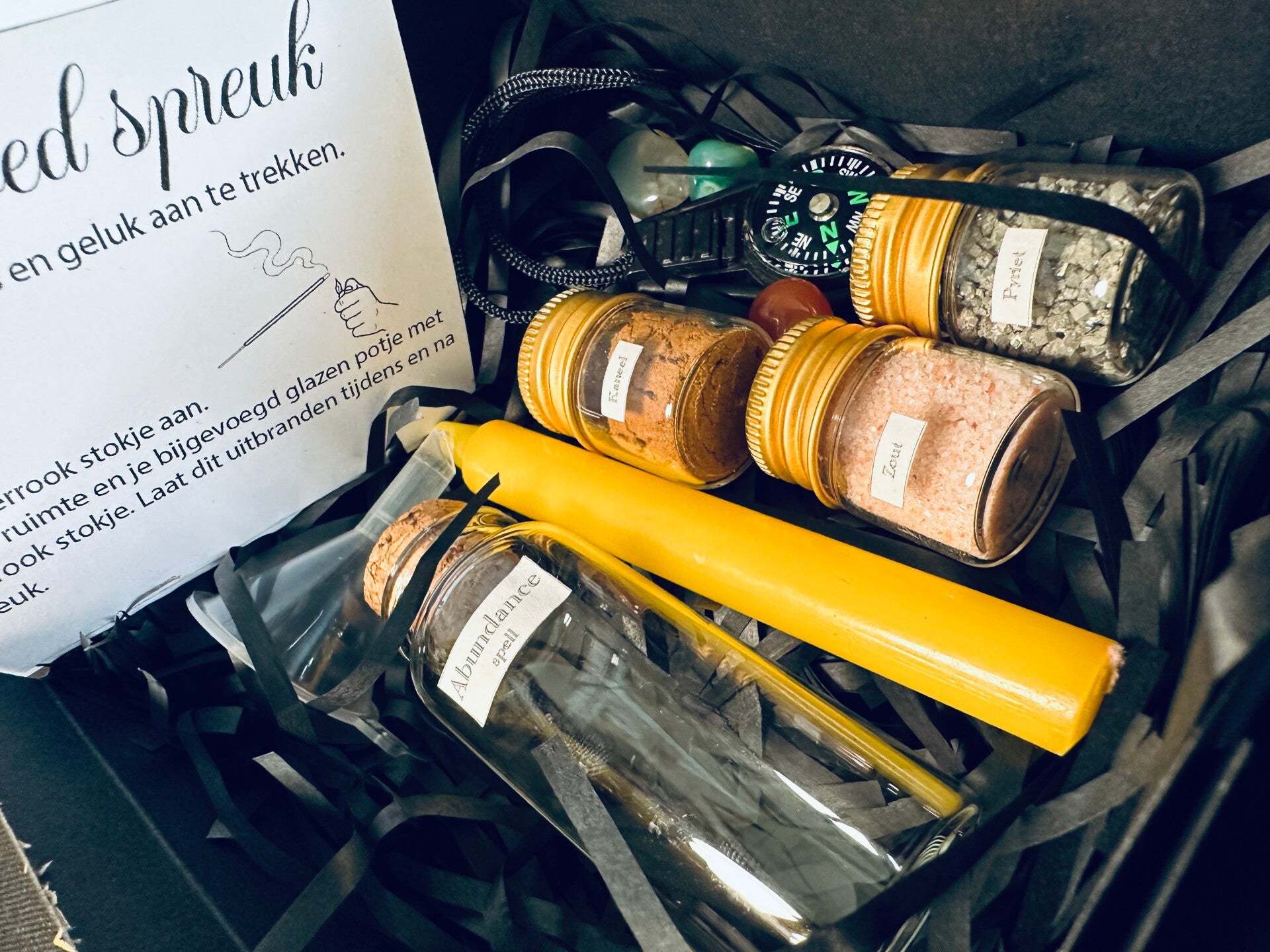 DIY Overvloed spreuk kit