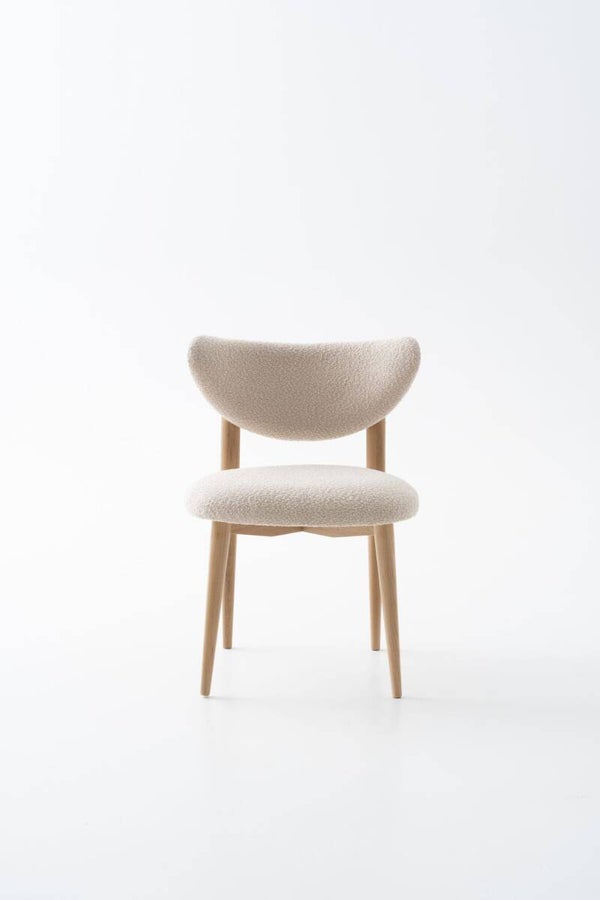 Eetkamerstoel Bloom | Naturel | Beige Boucle
