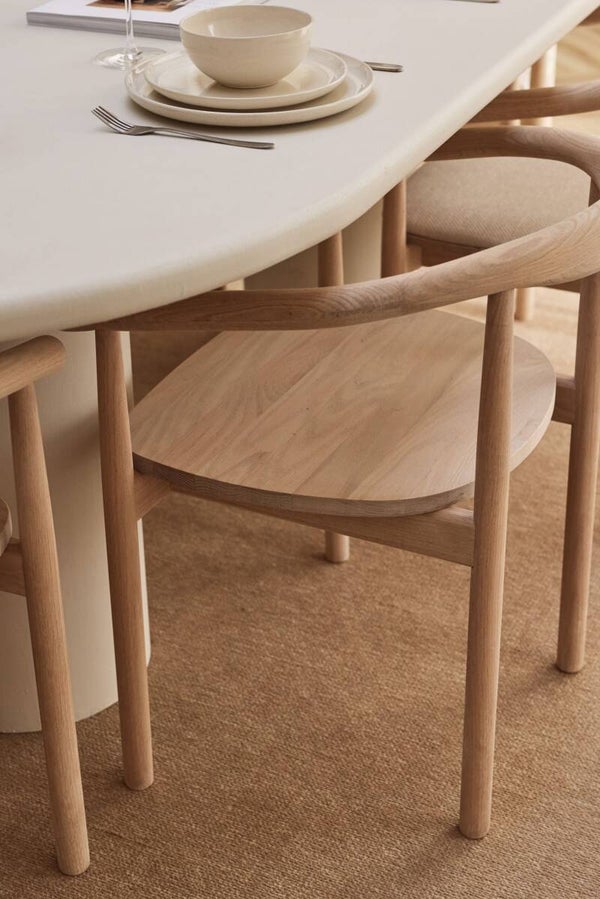 Eetkamerstoel Calm | Wit Eiken | Eikenhout