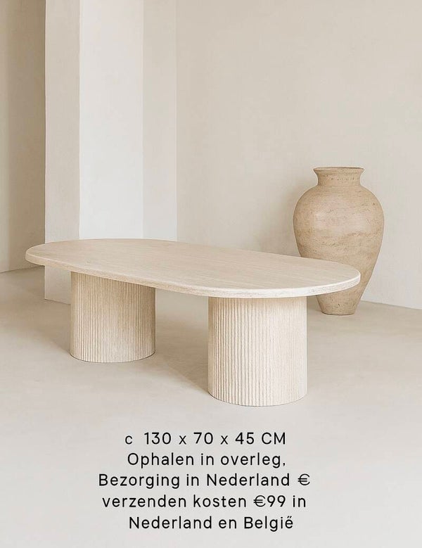 Travertin salontafel