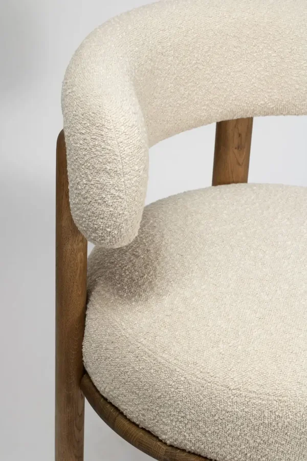 Eetkamerstoel Julia | Brons | Light Boucle
