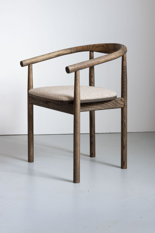 Eetkamerstoel Calm | Smoked | Bouclé