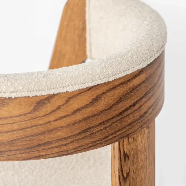 Eetkamerstoel Lviv | Bruin | Beige Boucle