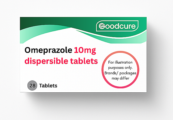 Acid Reflux (Omeprazole) 10mg Dissolvable tablets
