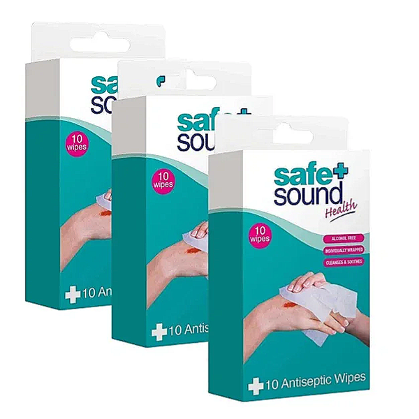 Safe and Sound 10 Antiseptic Wipes