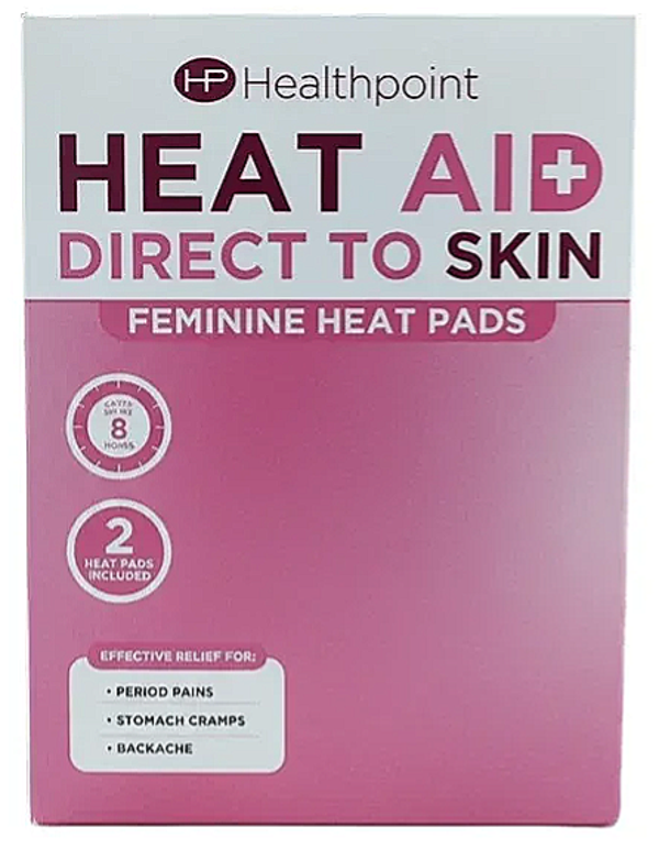 Healthpoint Heat Aid Direct To Skin Feminine Heat Pads (pack of 2)