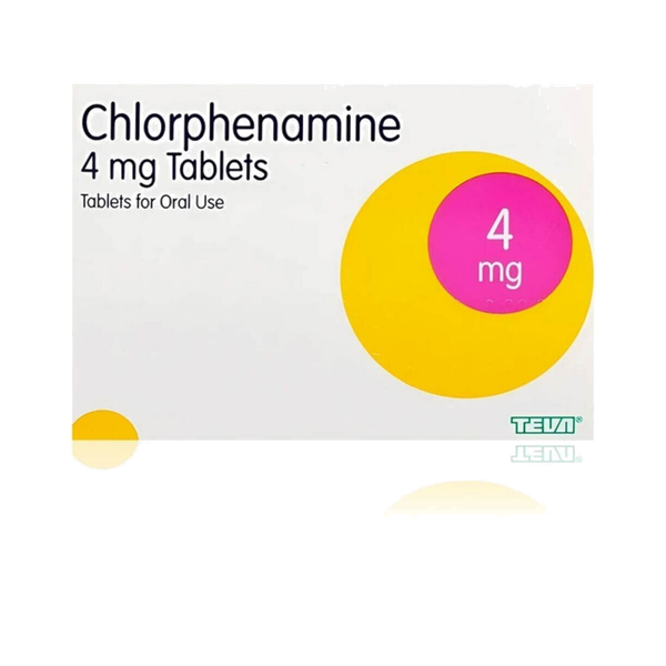 Chlorphenamine Allergy relief tablets and solution (Generic Piriton)