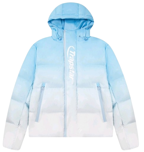 Abrigo Trapstar Azul y Blanco Clarito