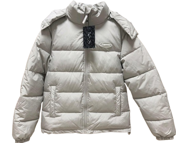 Abrigo Trapstar Gris con Letra